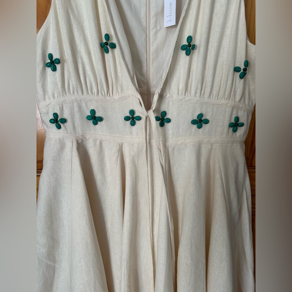 NWT House of Harlow  Cream Dress - Picture 10 of 11